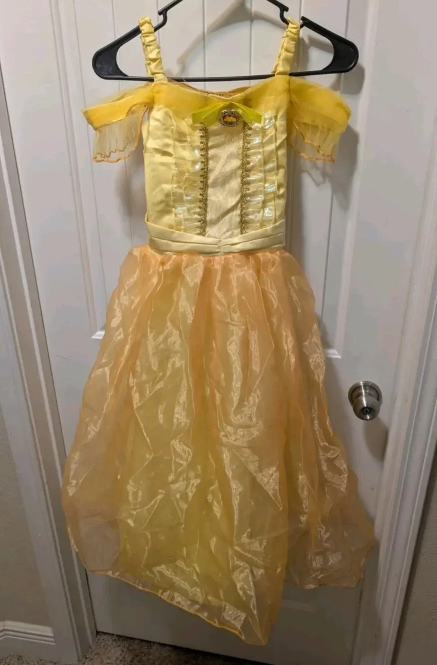Disney Princess Belle Girls Dress Costume US (9-10) Beauty and the Beast